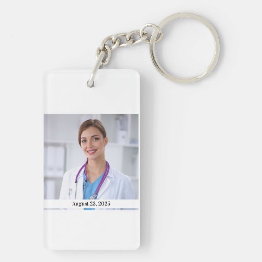 White Coat Ceremony foto Sleutelhanger (achterkant)