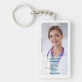 White Coat Ceremony foto Sleutelhanger (Voorkant)