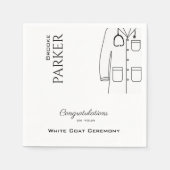 White Coat Ceremony Gefeliciteerd Doctor Servet (Voorkant)