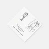 White Coat Ceremony Gefeliciteerd Doctor Servet (Hoek)