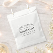 White Coat Ceremony Gefeliciteerd, klasse van 20XX Bedankzakje (Geknipt)