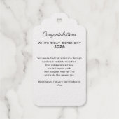 White Coat Ceremony Gefeliciteerd New Doctor Cadeaulabels (Achterkant)