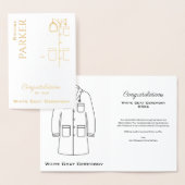 White Coat Ceremony Gefeliciteerd New Doctor Folie Kaarten (Display)