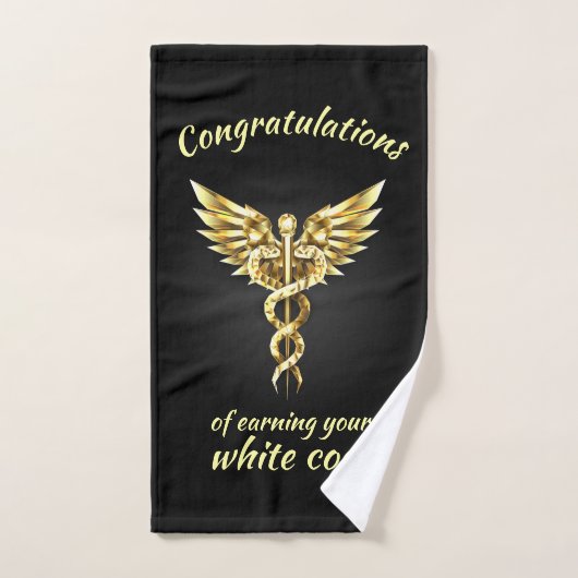 White Coat Ceremony Gold Medical Handdoek (Handdoek)