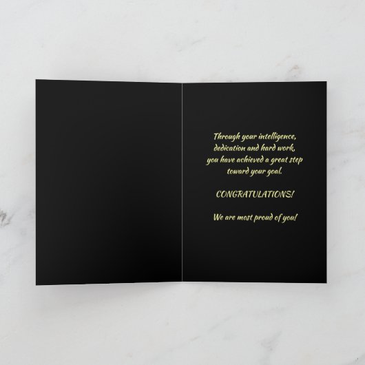 White Coat Ceremony Gold Medical Kaart (Binnen)