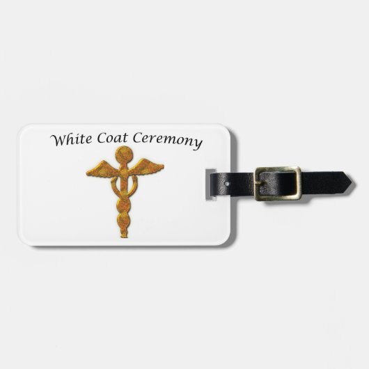 White Coat Ceremony Gold Medical, Label Bagagelabel (Voorkant horizontaal)