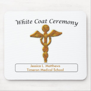 White Coat Ceremony Gold Medical, Mousepad Muismat