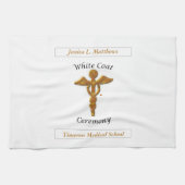 White Coat Ceremony Gold Medical, Pillow, Towel Theedoek (Horizontaal)