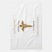 White Coat Ceremony Gold Medical, Pillow, Towel Theedoek (Verticaal)