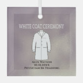White Coat Ceremony Keepomwille Arts Doctor Glas Ornament (Voorkant)