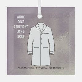 White Coat Ceremony Keepomwille Arts Doctor Glas Ornament