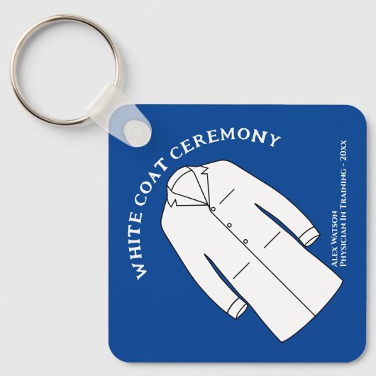 White Coat Ceremony Keepomwille Arts Doctor Sleutelhanger (Voorkant)
