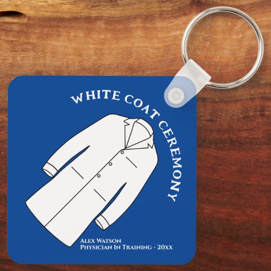 White Coat Ceremony Keepomwille Arts Doctor Sleutelhanger (Achterkant)