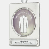 White Coat Ceremony Keepomwille Arts Doctor Verzilverd Banner Ornament (Links)