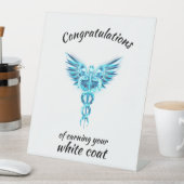 White Coat Ceremony Kristal Medisch  Reclamebord Met Voetstuk (Insitu)