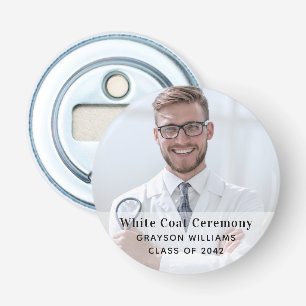 White Coat Ceremony Medical Foto Button Flesopener