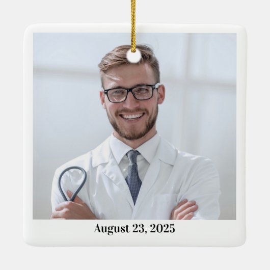 White Coat Ceremony Medical Ornament (Achterkant)