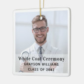 White Coat Ceremony Medical Photo Ornament (Links)