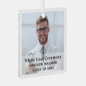 White Coat Ceremony Medical Photo Ornament (Voorkant Rechts)