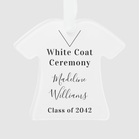 White Coat Ceremony Ornament (voorkant)