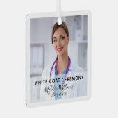White Coat Ceremony Photo Ornament (Voorkant Rechts)