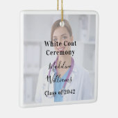 White Coat Ceremony Photo Ornament (Rechts)