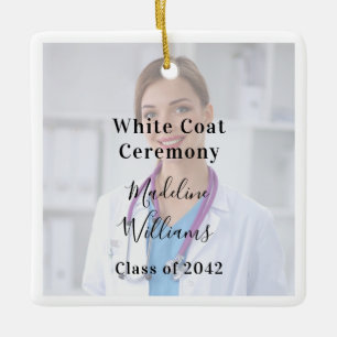 White Coat Ceremony Photo Ornament