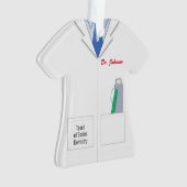 White Coat Dentist Professional Ornament (voorkant)