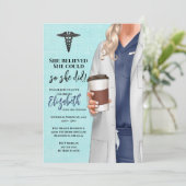 White Coat Medische School Afstuderen Uitnodiging (Staand voorkant)