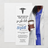 White Coat Medische School Afstuderen Uitnodiging (Voorkant / Achterkant)