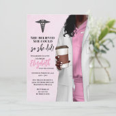 White Coat Medische School Afstuderen Uitnodiging (Staand voorkant)