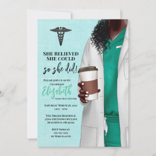 White Coat Medische School Afstuderen Uitnodiging