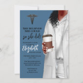 White Coat Medische School Afstuderen Uitnodiging (Voorkant)