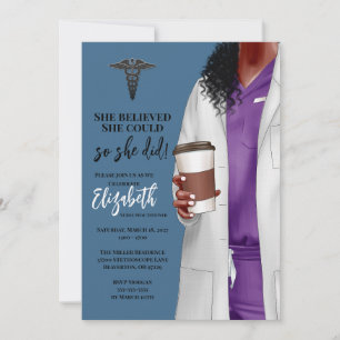 White Coat Medische School Afstuderen Uitnodiging