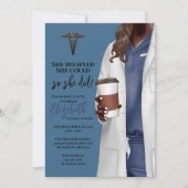 White Coat Medische School Afstuderen Uitnodiging (Voorkant)