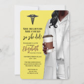 White Coat Medische School Afstuderen Uitnodiging (Voorkant)