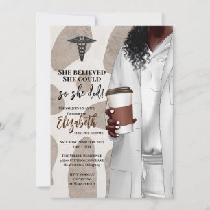 White Coat Medische School Afstuderen Uitnodiging