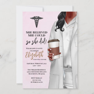 White Coat Medische School Afstuderen Uitnodiging