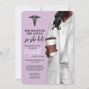 White Coat Medische School Afstuderen Uitnodiging