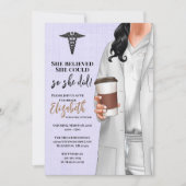 White Coat Medische School Afstuderen Uitnodiging (Voorkant)