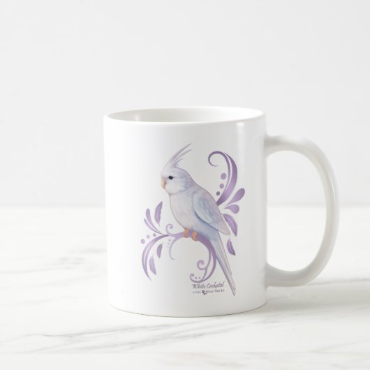 White Cockatiel Koffiemok (Rechts)