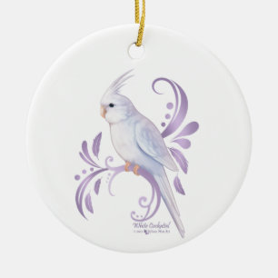 White Cockatiel Ornament