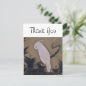 White Cockato on Pine Branch Jakuchu Fine Art Briefkaart (Staand voorkant)