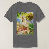 White Cocktail Parrot T-shirt (Design voorkant)