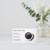 White Coffee Mok and Beans Photo, Loyalty Punch (Staand voorkant)