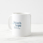 White Coffee Mok Motivatie Brian's Hope (Voorkant links)