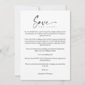White Collage Wedding Save Date 4 Photos Covid19 (Achterkant)