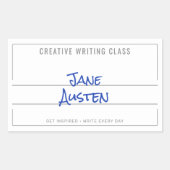 White College Compositie Notitieboek Label (Voorkant)