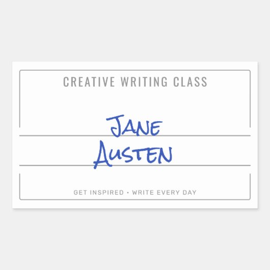 White College Compositie Notitieboek Label (Voorkant)