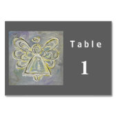 White Color Series Angel Custom Table Kaarten (Achterkant)